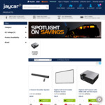 HD 720p Projector, 100" Projector Screen and 2-Channel Soundbar Bundle $308.95 Delivered / C&C @ Jaycar