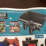 New Look PS3 500GB with Extra Controller and Game - $369 at Target