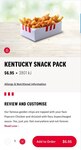 Kentucky Snack Pack $6.95 @ KFC (via Secret Menu in App)