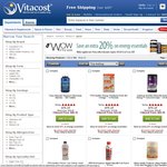 20% off Select Pre-Workout and BCAA (Vitacost) + $3 Shipping