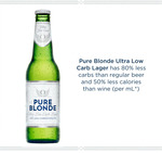 Pure Blonde Ultra Low Carb Lager Beer 24x 355ml Bottles $46.79 Delivered @ CUB via Lasoo