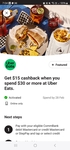 UberEats $15 Cashback When You Spend $30 or More @ Commbank Yello (Activation Required)
