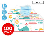 2x 3-Ply Disposable Children's Face Masks 50-Pack $1.86 + Free Delivery @ Catch