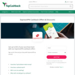 Express VPN: $20 Cashback on 1 Month Subscription @ TopCashback AU