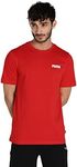 Puma Essentials Small Logo Men's T-Shirt (Red) $9 (S, XXL), $10.80 (M, L, XL) Delivered @ Puma Store via Amazon AU