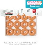 [NSW, VIC, WA, QLD] Original Glazed Doughnut Dozen $15 Per Pack (Was $26.95) Online Only @ Krispy Kreme