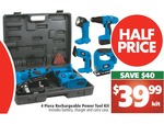 GMF 4pc Rechargeable Tool Kit $39.95 @ Sams Warehouse