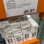 [WA] Withings WBM-05 BPM Connect Wireless Blood Pressure Monitor $49.97 @ Costco, Instore Only (Membership Required)