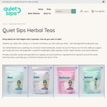 Quiet Sips Herbal Tea 80g $20 Each ($10 off) & Free Shipping @ Quiet Sips