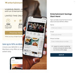 Entertainment App (Formerly Book) $70/Year + Free $30 Activ Visa Gift Card + Free Multi City Upgrade (Worth $50 Extra)
