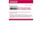 Borders 30% One Full Priced Book