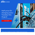 [NSW, ACT, VIC, QLD, WA] 50% off EV Charging Every Tuesday In August @ Ampol AmpCharge (App Required)