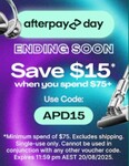 $15 off $75 Spend @ MyDeal (15% Standard Cashback with $40 Cap Per Transaction EXPIRED @ TopCashback AU)
