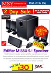 Edifier M1550 5.1 Speakers - $30 @ MSY 2 DAY SALE