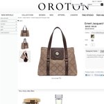 Oroton Emeril Jacquard Shopper Tote $195 (was $545)
