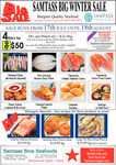 Samtass Seafood - Salmon, Dory, Scallops etc. Four 1kg Choices = $50/ $12.50 Kg (South Australia)