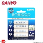 Sanyo Eneloop Rechargeable AA Battery Pack of 4 $9.95 + $3.95 Shipping at Shopping Square