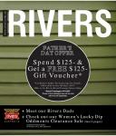 $125 gift voucher when you spend $125 at Rivers Australia