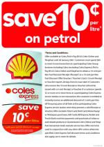 Coles at it Again 10c Off Fuel 