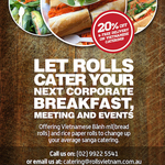 20% off Vietnamese Catering around Sydney CBD - Rolls Vietnam