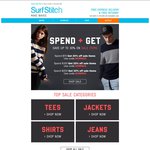 20-30% off Sale Items at SurfStitch (Min Spend $70)