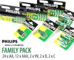 Philips Long Life Batteries Family Pack $9.95 + $6.95 Shipping From COTD