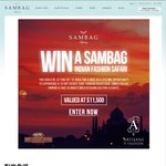 Win RT Flights to India, 14nts Hotel, Tours, Meals, from Sambag