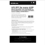 MYER - $25 OFF for Every $100 Men's Business Shirts, Suits [Online/Instore]