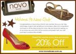 20% off voucher for Novo Shoes