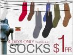 Rivers Socks $1 Per Pair, Selected Styles