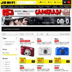 JB HIFI 15% off Cameras