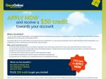 $50 Free credit when you apply for a line of credit @OnceOnline