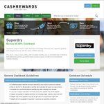 Superdry Clothing - 20% Cashback via Cash Rewards