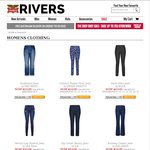 Women's Jeans $10 (Was $25) @ Rivers