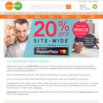 20% off Site-Wide When You Pay with MasterPass @ oo.com.au - Ends This Wednesday
