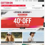 Cotton On 40% off Full Price Items. Ends Mon Midnight. Free Shipping Min $55