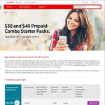50% off Vodafone $30 and $40 Prepaid Combo Starter Packs [Online only]