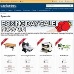 Carbatec Boxing Day Sale - Various Woodworking Tools