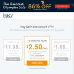Ivacy VPN Olympics Sale: 1-Year Plan for USD $29.95 (~AUD $40) i.e USD $1.66/Month