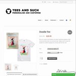 Customised Tees with Your Own Doodles - $24.95 (Save $5) + $8 Shipping for First Tee $2 Each for Subsequent Tees @ Tees and Such