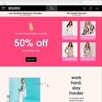 Missguided 50% off All Sale Items Plus Free Delivery