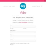Win a $50 Bob Stewart Kew Gift Card from Kew for You