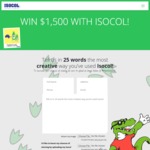 Win 1 of 4 $1,500 VISA Prepaid Debit Cards from Isocol 