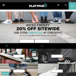 Platypus Shoes - 20% off Full Priced Items for Click Frenzy