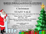Harvey Norman & Domayne Xmas Staff Sale 14 Dec (CityWest - Perth)