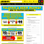 New Customers Telstra BYO Plan - 20GB Data + Unlim Calls/SMS for $49/Month (Min 12) + $150 Gift Card (Ported Numbers) @ JB Hi-Fi