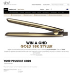 Win 1 of 3 ghd Gold 18K Stylers Worth over $3,000 Each [Register your ghd Styling Tool + 25 Words or Less]