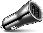 WAZA 24W Dual USB Car Charger 5V 4.8A Fast Charge USD $2.99 (~AUD $3.90) Delivered @ LightInTheBox