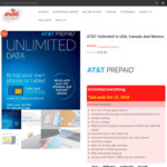 AT&T 30 Day Unlimited Data US/Canada/Mexico Travel SIM US $58 (~AU $82) + Free Delivery @ Arieli Mobile