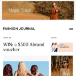 Win a $500 Abrand Online Voucher & Beach Pack from Fashion Journal